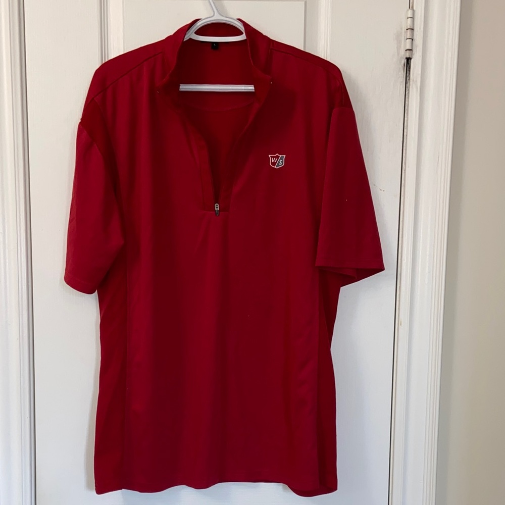 LOFT Men's Vibrant Red Polo Shirt